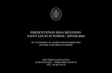 Présentation chez Saint-Louis à Paris