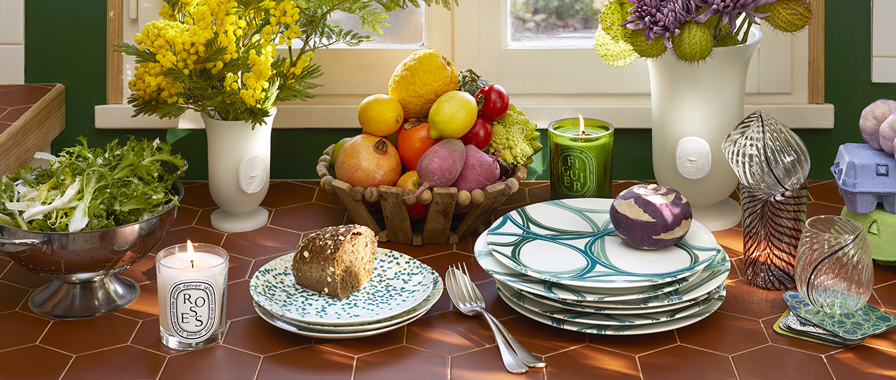 Collection d’arts de la table Palette De l’Artiste design Florence Bourel pour Diptyque