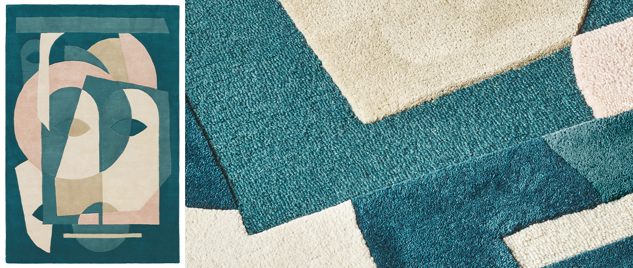 Le Tapis Aduma dessiné pour Toulemonde Bochart par la designer Florence Bourel